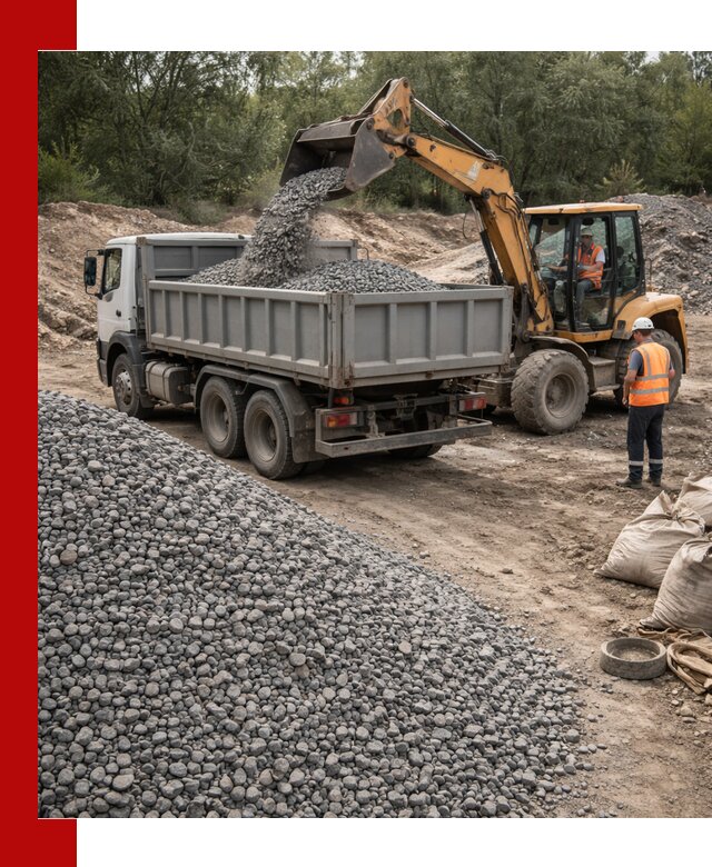 Доставка гравийного щебня в Переславле-Залесском оптом и в розницу