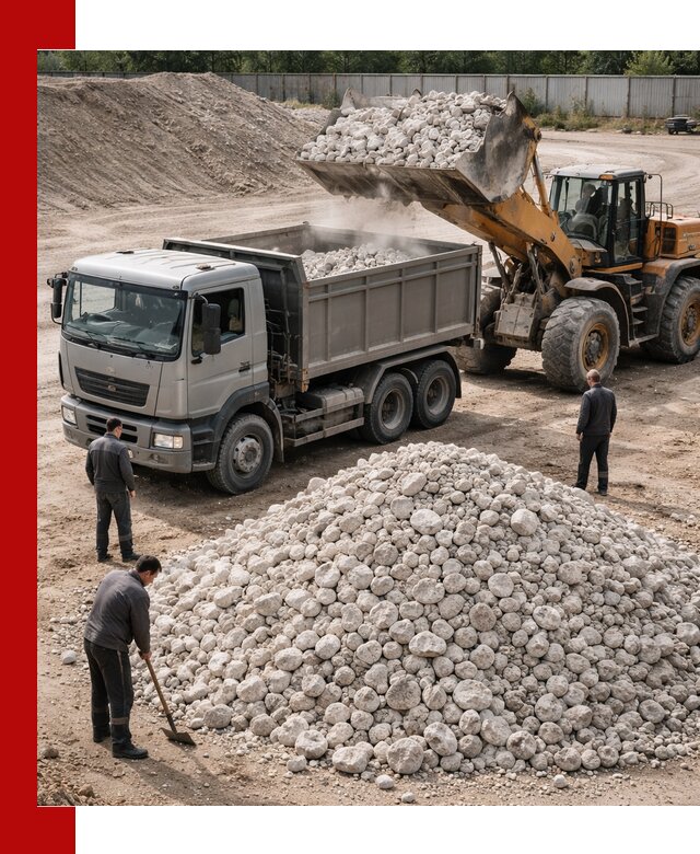 Известняковый щебень фракция 70–150 с доставкой в Переславле-Залесском