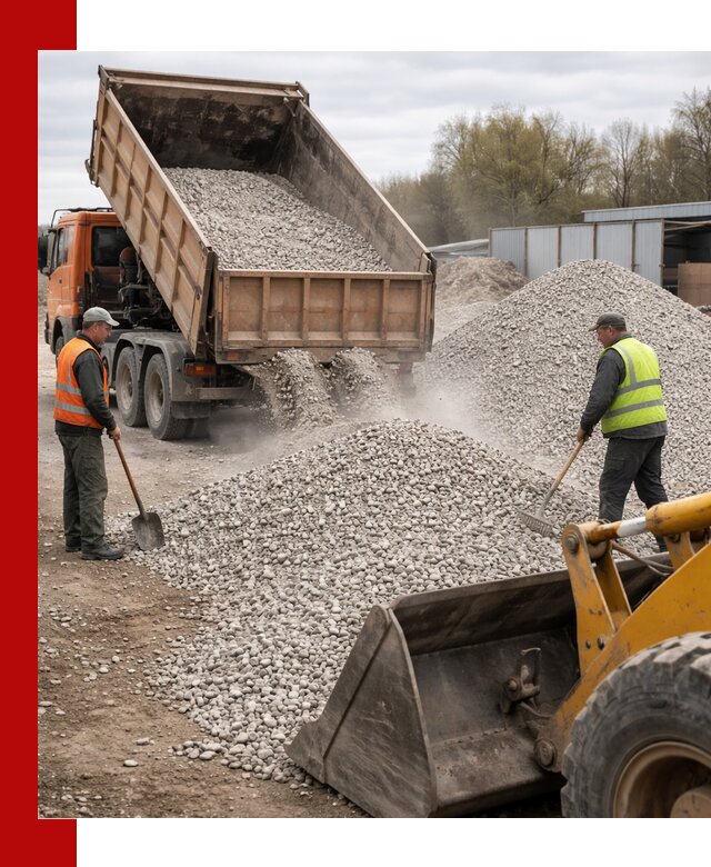 Доломитовый щебень фракции 5-20 с доставкой в Переславле-Залесском
