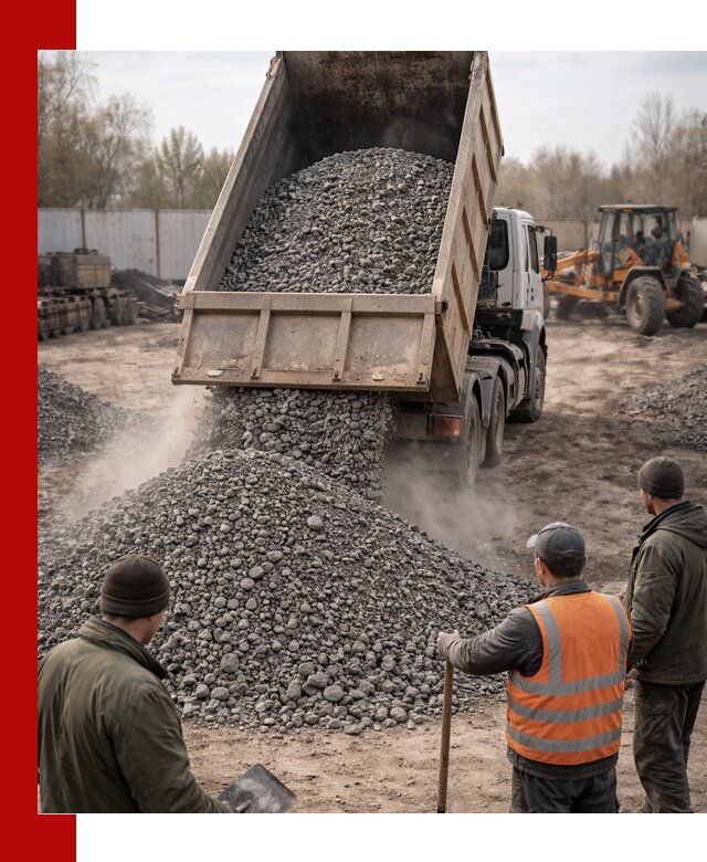 Доставка шлакового щебня в удобные сроки по выгодной цене в Переславле-Залесском