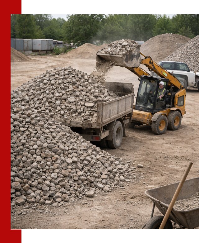 Доставка вторичного щебня в Переславле-Залесском для строительных работ