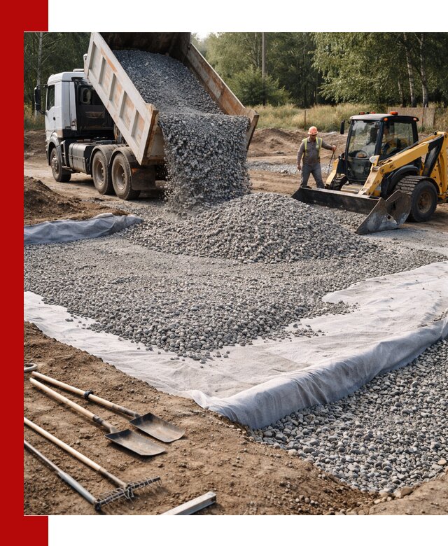 Щебень для фундамента с доставкой в Переславле-Залесском