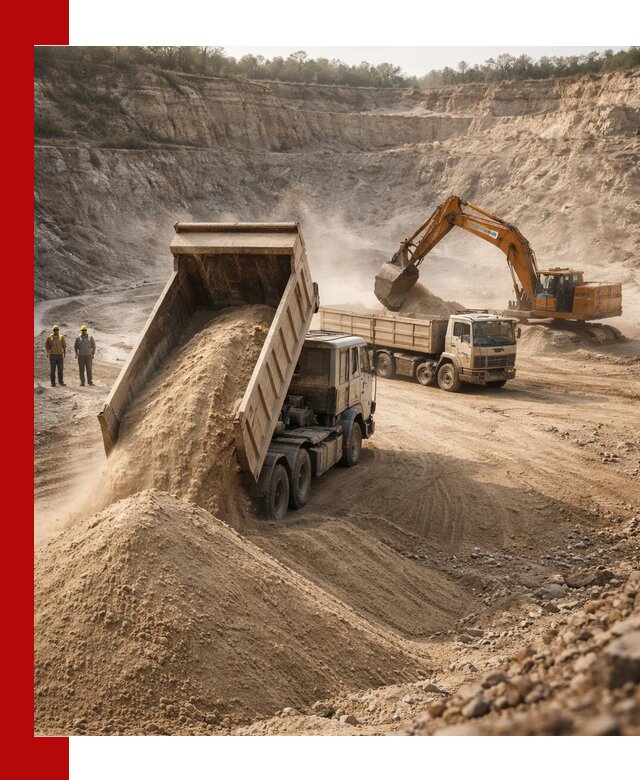 Карьерный песок навалом с доставкой в Переславле-Залесском