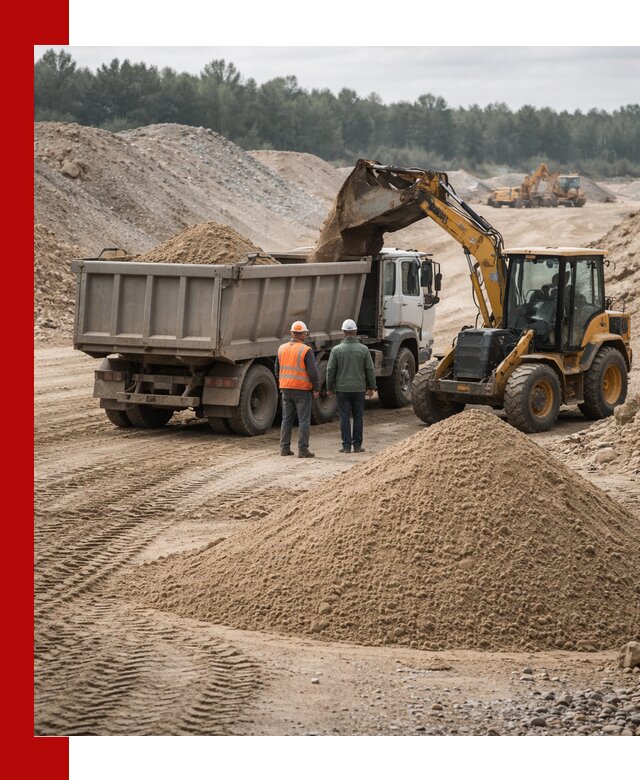 Карьерный среднезернистый песок с доставкой в Переславле-Залесском