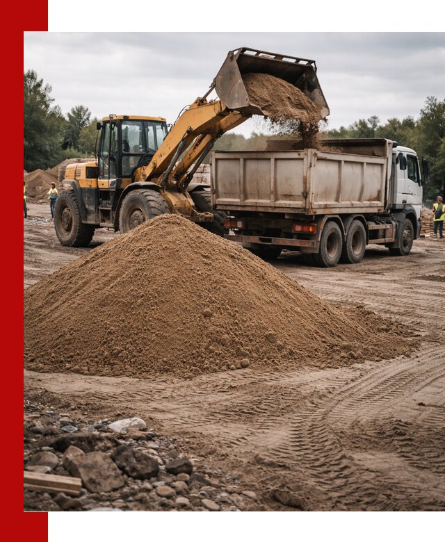 Доставка речного песка навалом в Переславле-Залесском быстро и выгодно