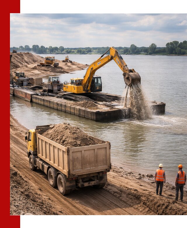 Намывной песок с доставкой в Переславле-Залесском оптом и в розницу