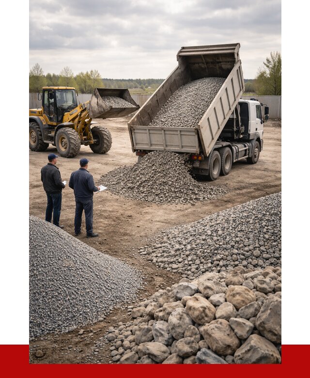 Гравий и камень с доставкой в Переславле-Залесском от 4359 р. - ПРОНЕРУДПрс