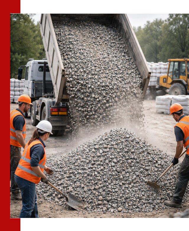 Доставка гравия и камня в Переславле-Залесском оптом и в розницу