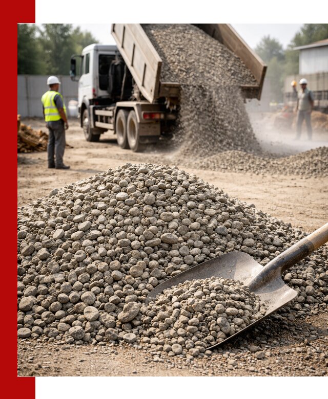 Доставка гравия фракции 20-40 в Переславле-Залесском с самосвалами