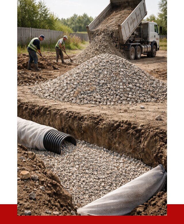 Гравий для дренажа в Переславле-Залесском от 2283 р., доставка ПРОНЕРУДПрс