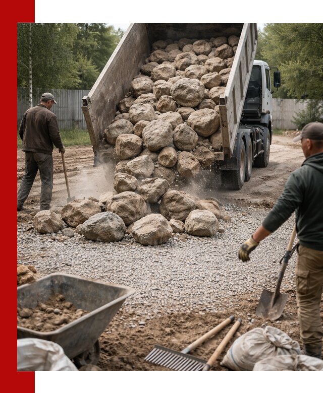 Доставка и укладка булыжника в Переславле-Залесском