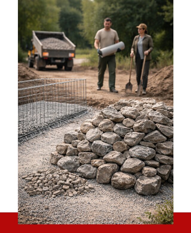 Камень для габионов фракция 100-200 в Переславле-Залесском от 4982 р. | ПРОНЕРУДПрс