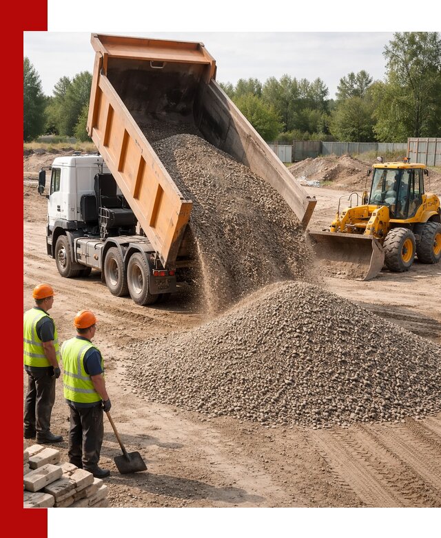 Доставка щебёночно-песчаной смеси ЩПС С7 в Переславле-Залесском