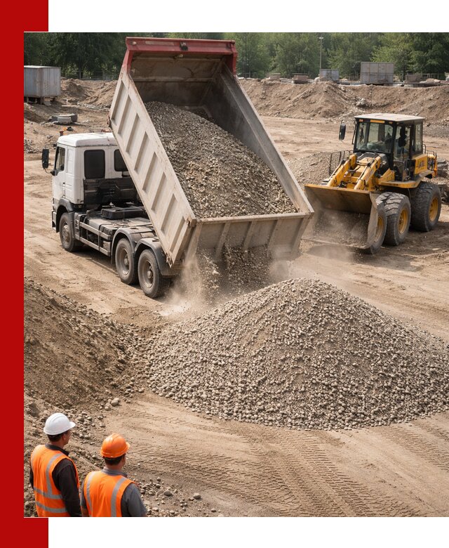 Щебень с песком (ЩГПС С2) с доставкой в Переславле-Залесском