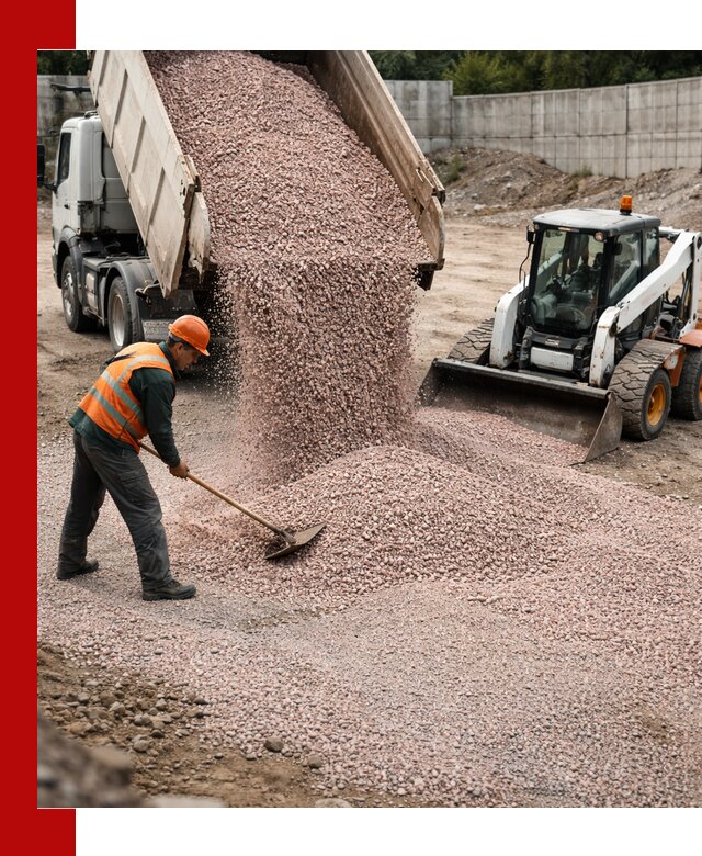 Крошка розовый гранит с доставкой в Переславле-Залесском от производителя