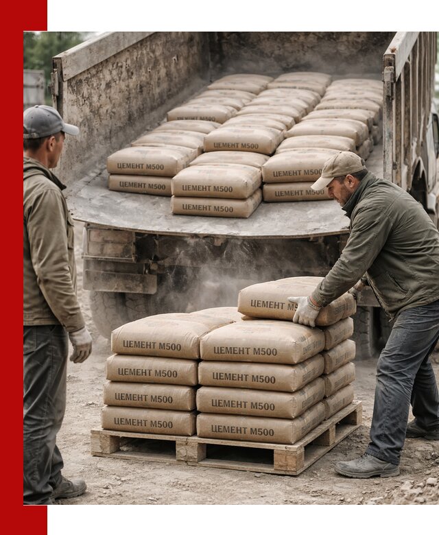Цемент М500 с доставкой самосвалом в Переславле-Залесском