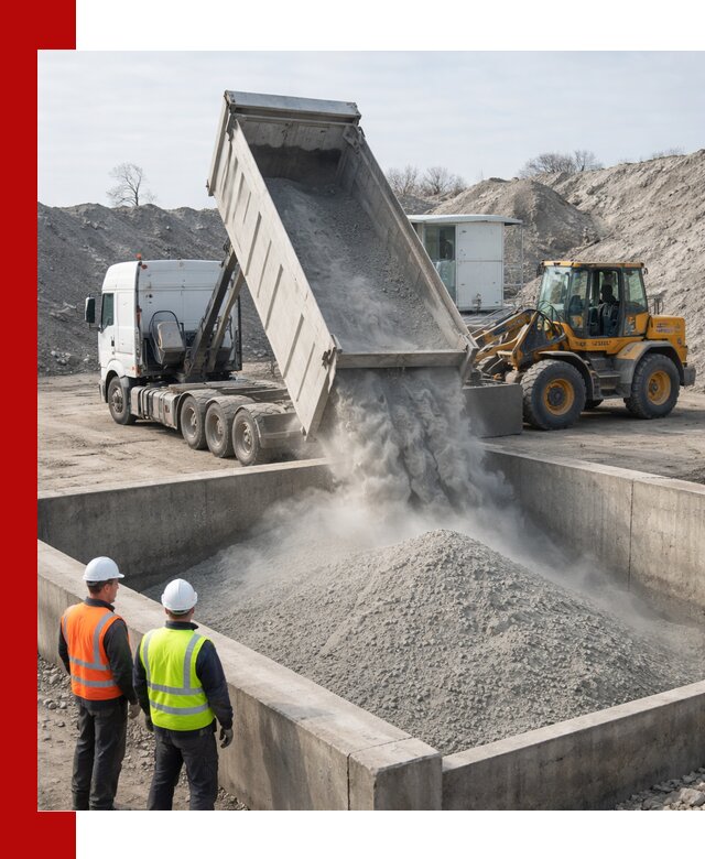 Доставка цемента навалом в Переславле-Залесском крупными партиями