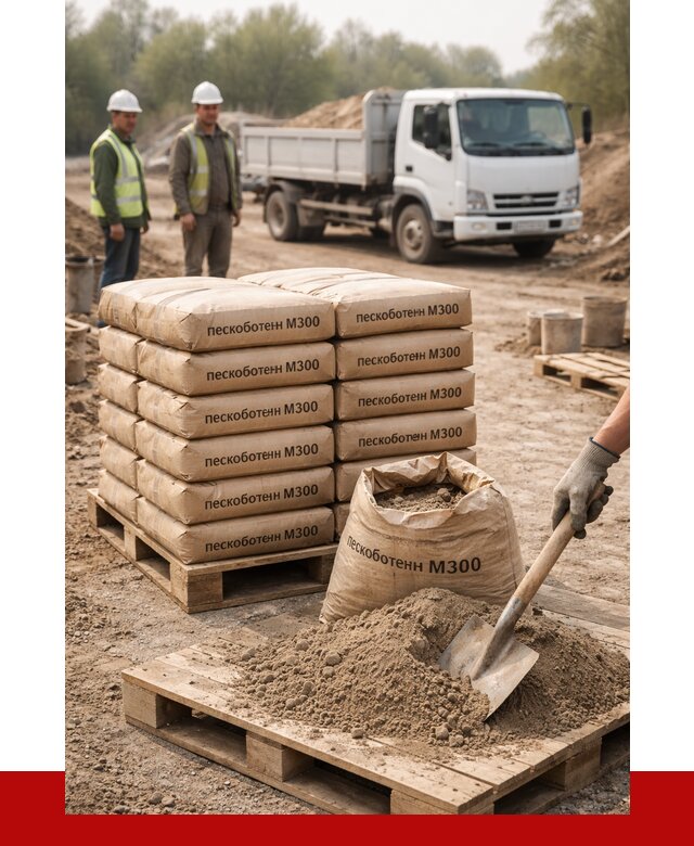 Пескобетон М300 в Переславле-Залесском с доставкой от 4826 р. за куб | ПРОНЕРУДПрс