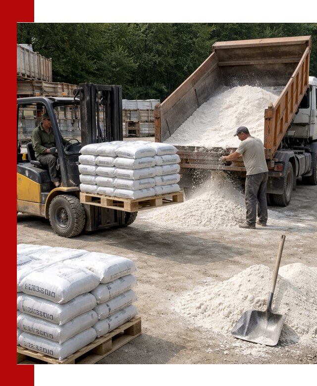 Доставка строительной извести оптом и в розницу в Переславле-Залесском