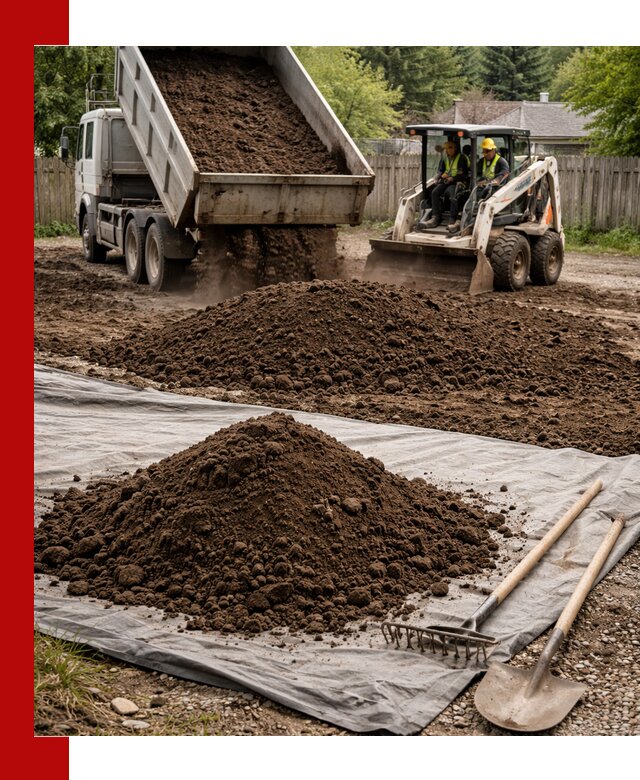 Грунт для отсыпки участка с доставкой в Переславле-Залесском