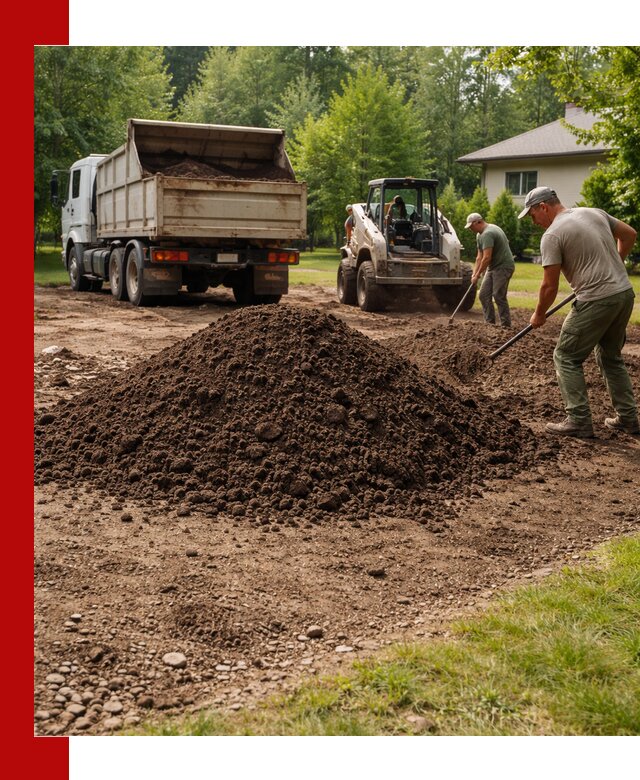Доставка и укладка грунта для газона в Переславле-Залесском