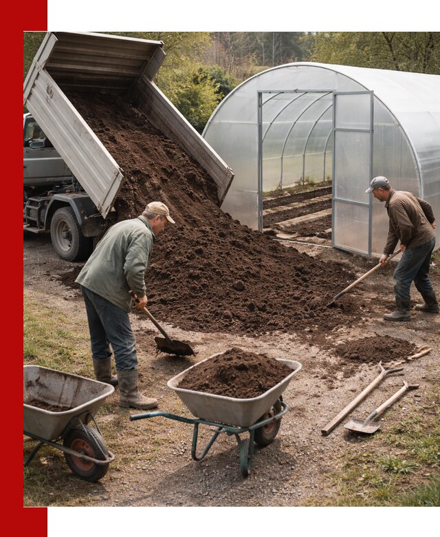 Грунт для теплицы с доставкой в Переславле-Залесском — плодородный субстрат под растения