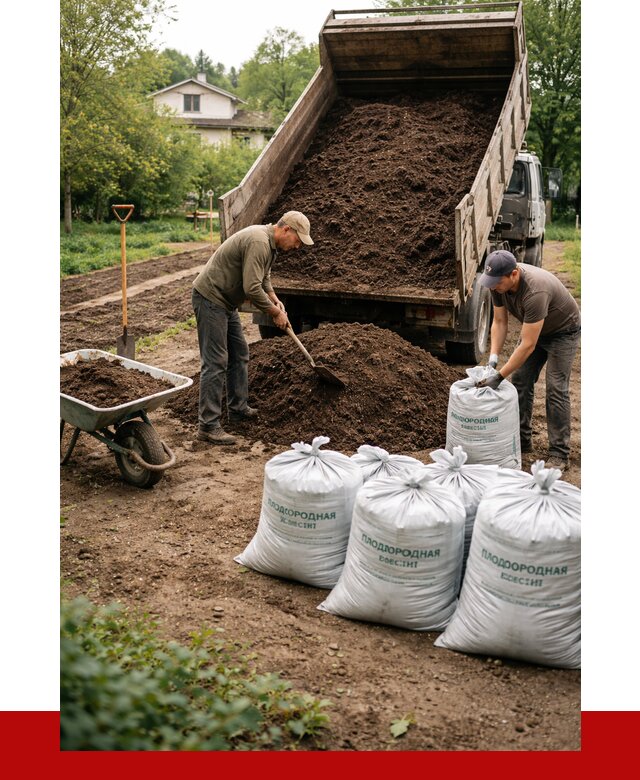 Плодородная смесь в Переславле-Залесском от 4359 р./куб с доставкой | ПРОНЕРУДПрс