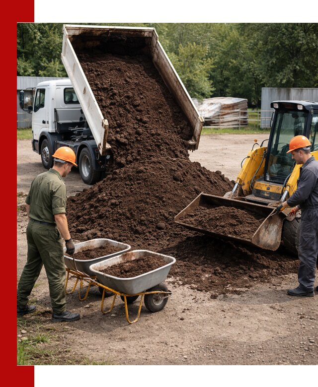 Доставка торфо-земляной смеси в Переславле-Залесском для огорода и ландшафта