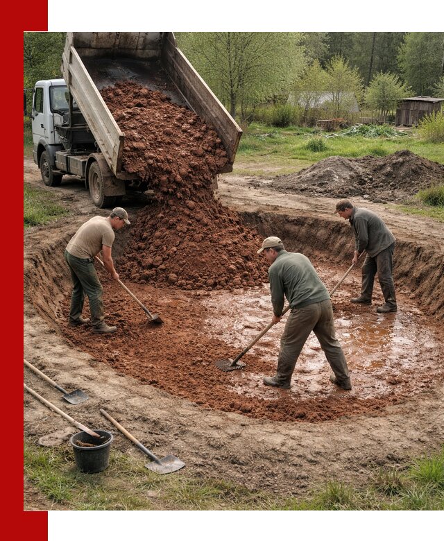 Купить качественную глину для пруда в Переславле-Залесском