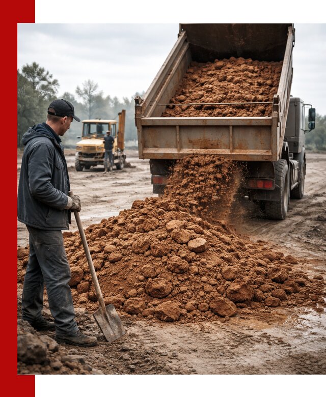 Глина для засыпки в Переславле-Залесском с доставкой самосвалами