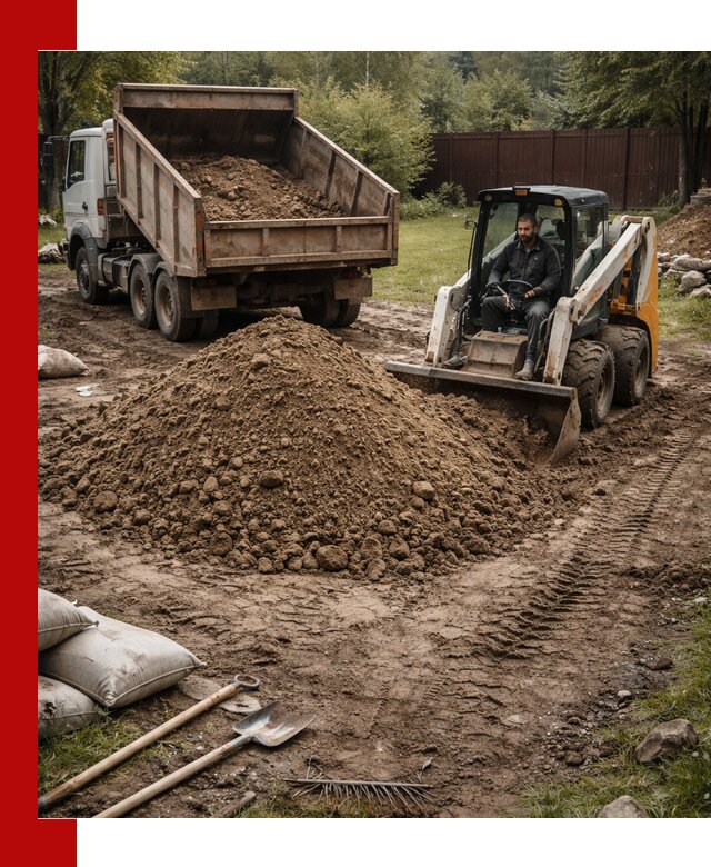 Суглинок для планировки участков в Переславле-Залесском с доставкой и выгрузкой