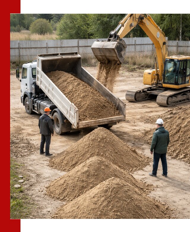 Доставка супеси вагонными и автопартиями в Переславле-Залесском