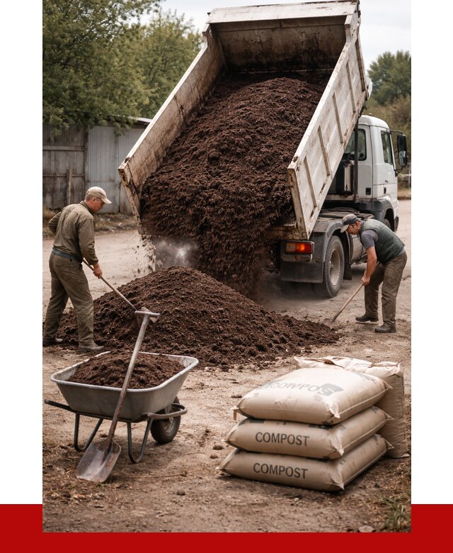 Купить компост в Переславле-Залесском от 4359 р. за куб с доставкой | ПРОНЕРУДПрс