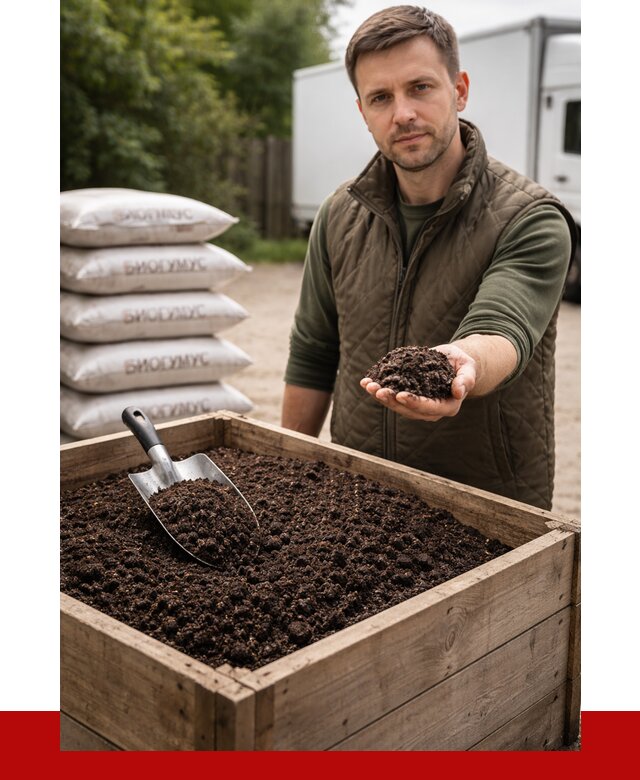 Купить биогумус в Переславле-Залесском с доставкой от 8822 р. за куб | ПРОНЕРУДПрс