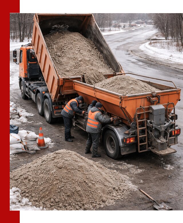 Поставка и вывоз пескосоля в Переславле-Залесском оптом и в розницу