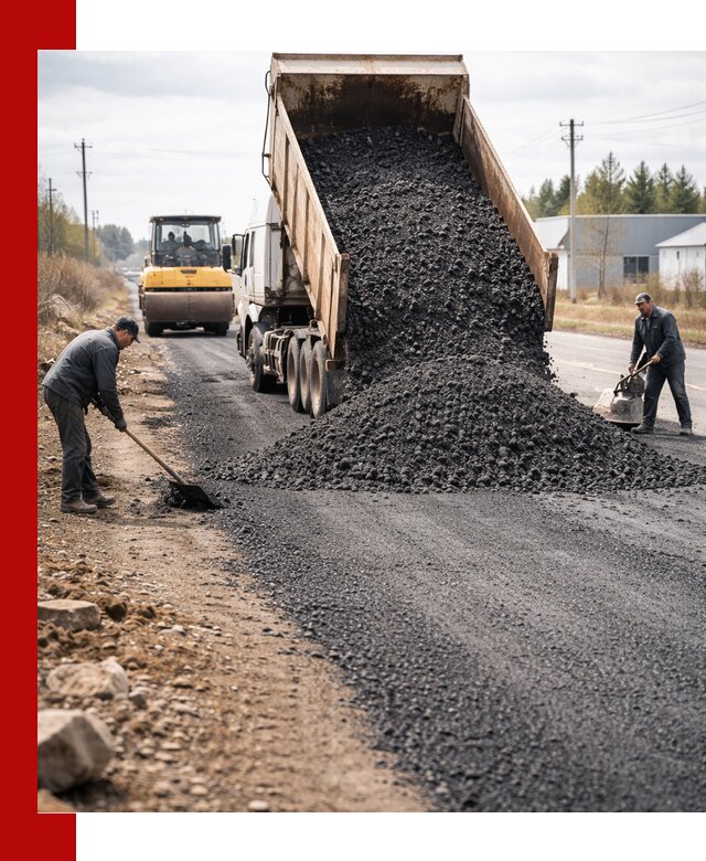 Асфальтовая крошка для дорог в Переславле-Залесском — поставка и доставка
