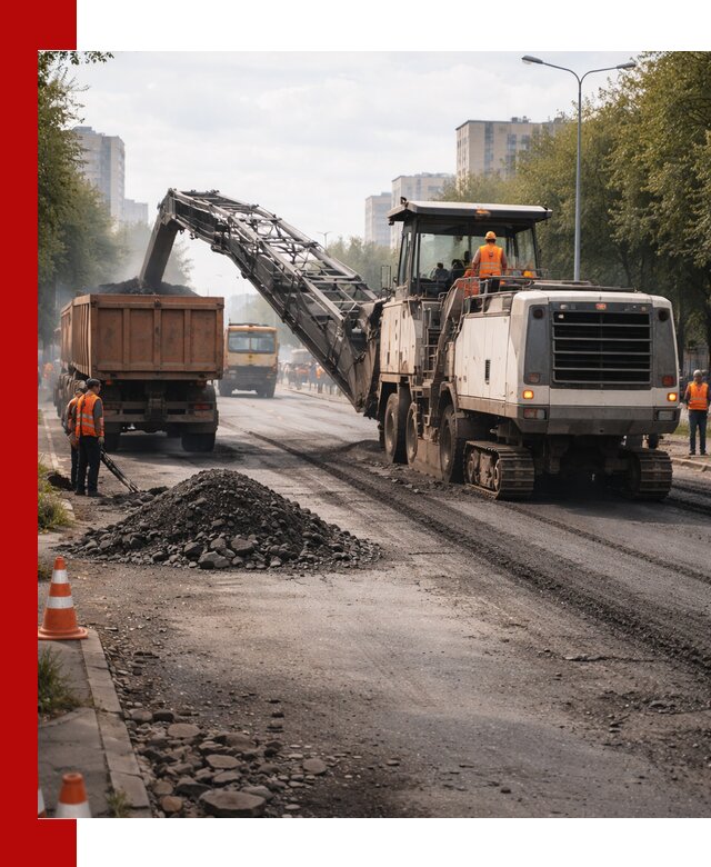 Фрезерованный асфальт в Переславле-Залесском — удаление и вывоз старого покрытия