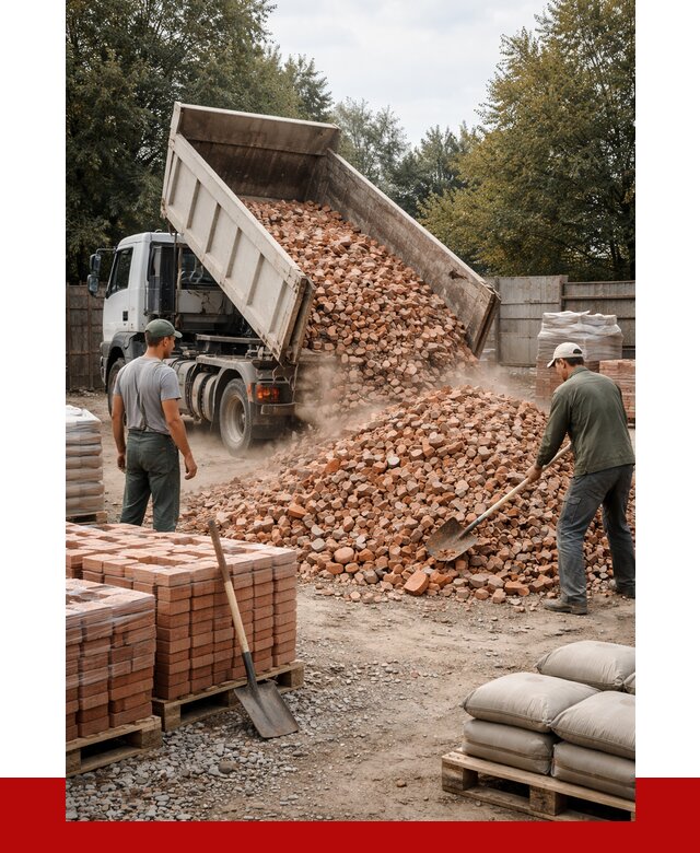 Бой кирпича в Переславле-Залесском с доставкой от 4359 руб/куб | ПРОНЕРУДПрс