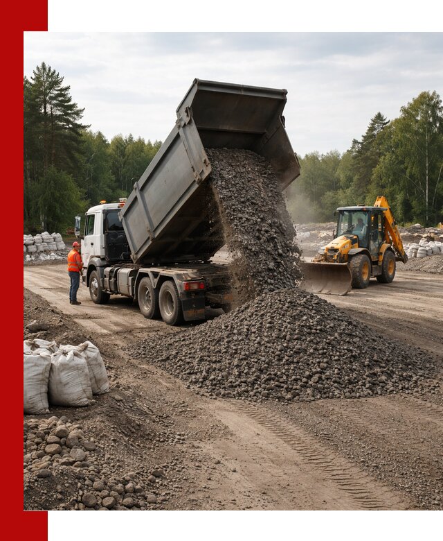 Доставка дробленого асфальта в Переславле-Залесском для дорожных работ