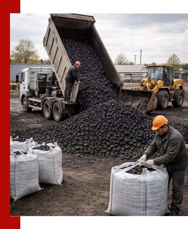 Доставка каменного угля в Переславле-Залесском оптом и в розницу