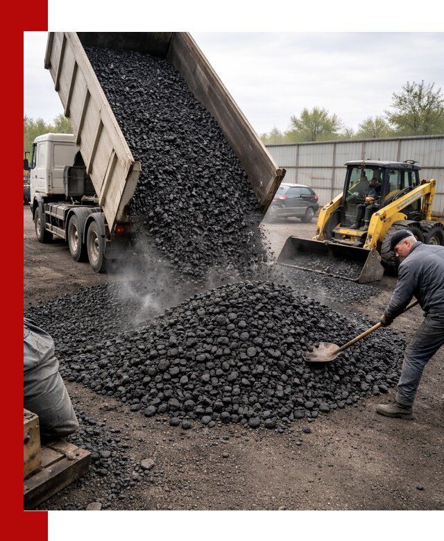 Доставка угля орех в Переславле-Залесском оптом и в розницу