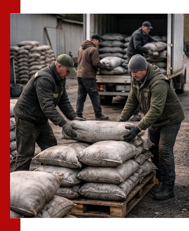 Доставка угля в мешках по выгодным ценам в Переславле-Залесском