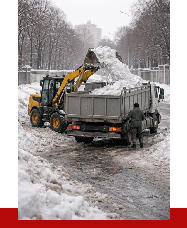 Вывоз снега с погрузкой в Переславле-Залесском от 3633 р. ПРОНЕРУДПрс