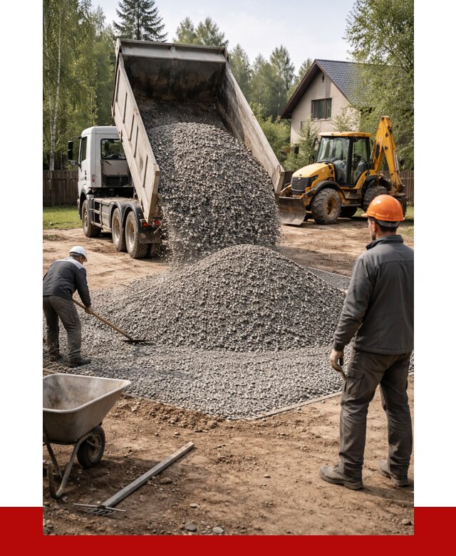 Отсыпка участка щебнем в Переславле-Залесском от 6746 р. ПРОНЕРУДПрс