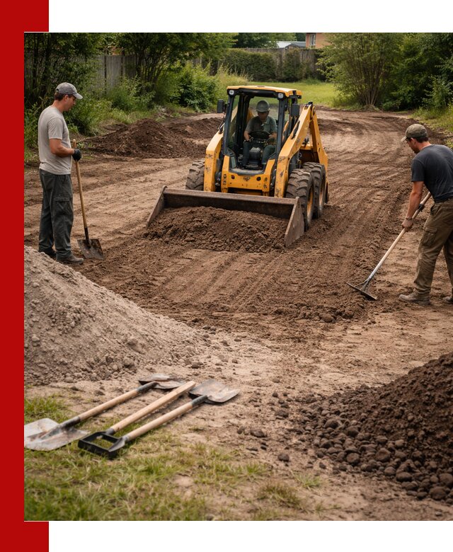 Планировка участка грунтом с вывозом и доставкой в Переславле-Залесском