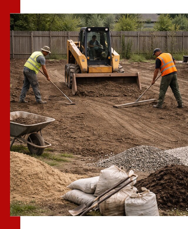 Выравнивание участка под строительство и благоустройство в Переславле-Залесском