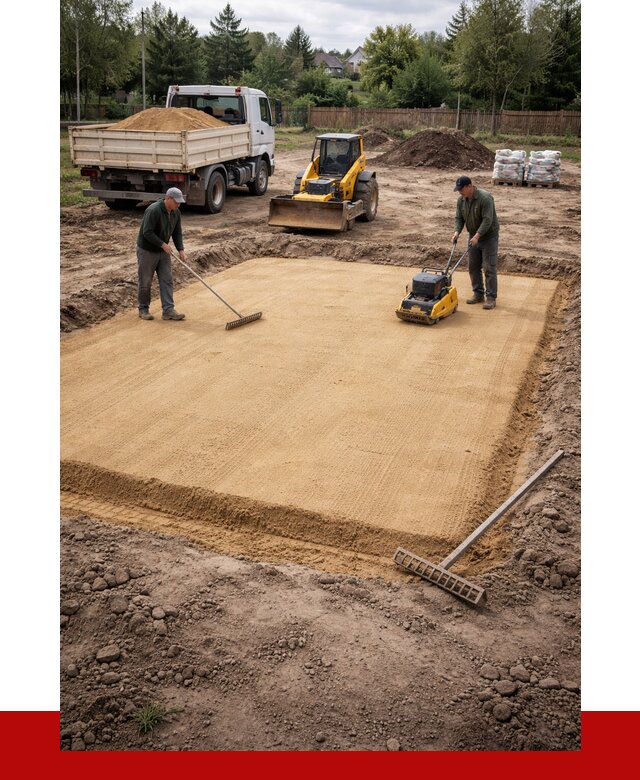 Устройство песчаной подушки в Переславле-Залесском от 4671 р. ПРОНЕРУДПрс